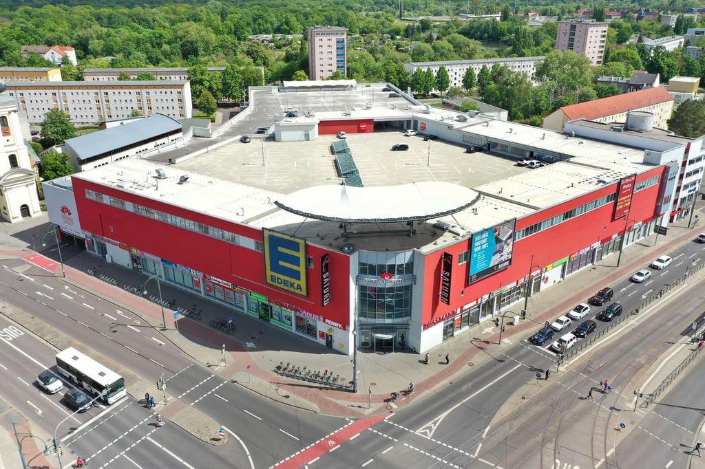 Blick auf das Dessau-Center