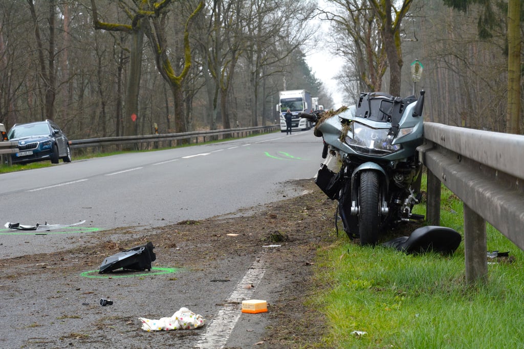 Bei diesem Unfall am 19. April dieses Jahres kam ein Motorradfahrer ums Leben.