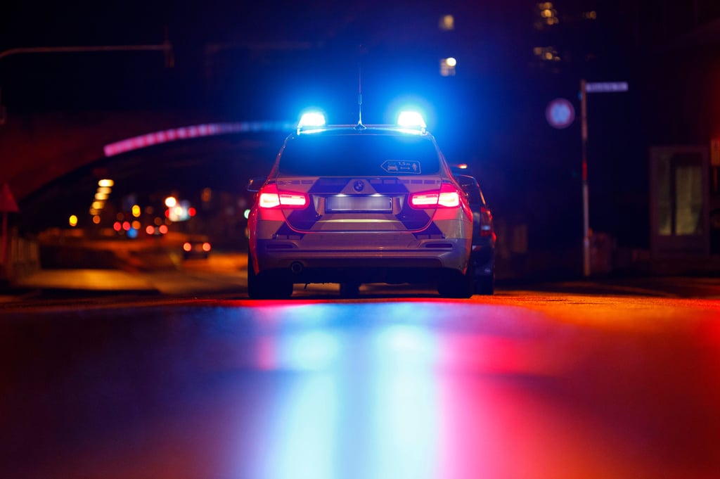 Polizeiauto auf Streife