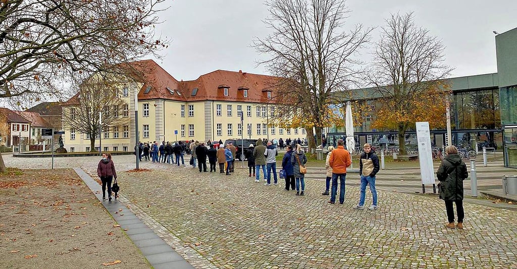 Der Andrang war am Dienstag riesig.