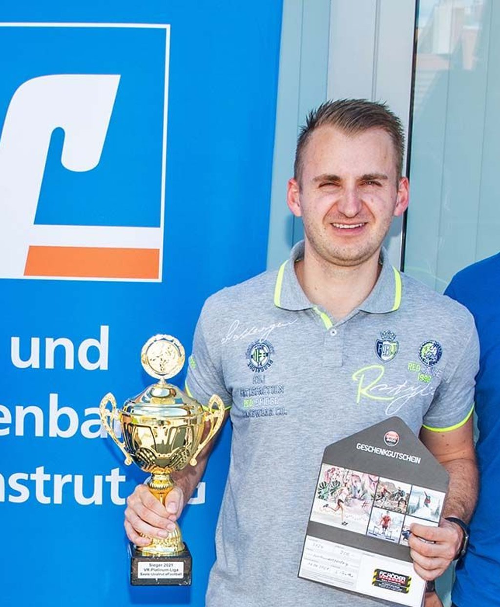 Sieger der Erstauflage des Ligabetriebs im Saale-Unstrut-E-Football: Oliver Böhme von der SG Blau-Weiß Bad Kösen.