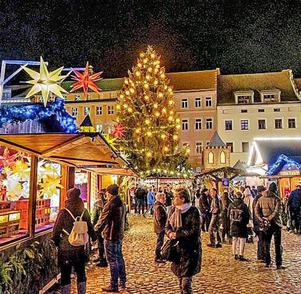 Auf dem Wittenberger Weihnachtsmarkt.