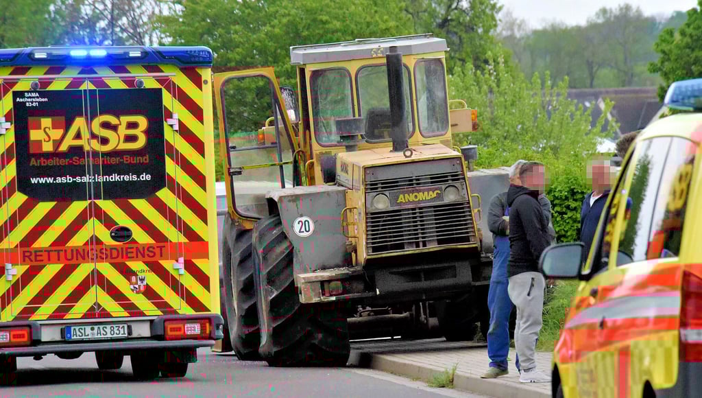 Mit einem riesigen Radlader war der Angeklagte durch Drohndorf und Mehringen gefahren.