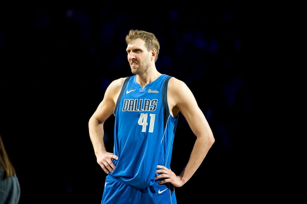 Dirk Nowitzki bei seinem letzten Heimspiel in Dallas.