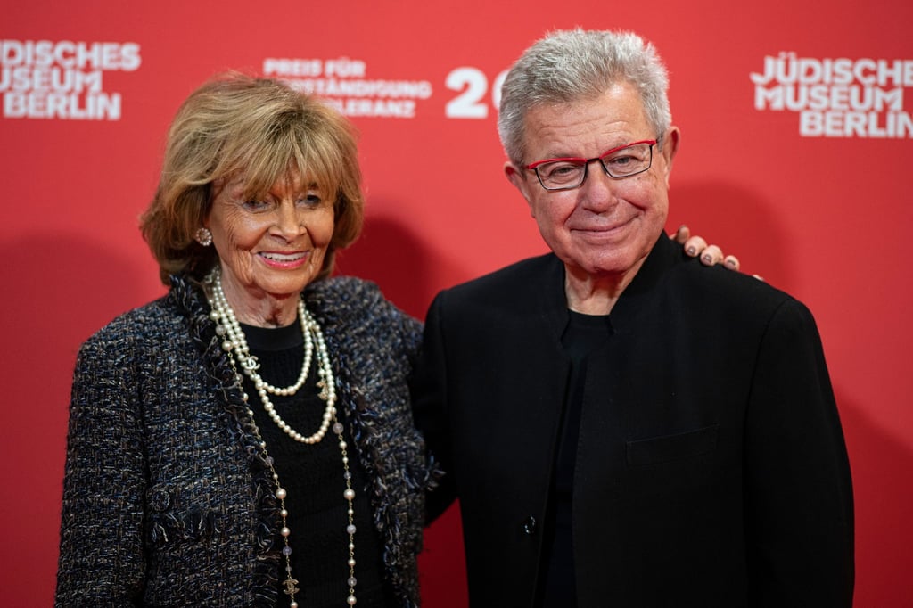 Charlotte Knobloch, Präsidentin der Israelitischen Kultusgemeinde München und Oberbayern, und Daniel Libeskind, Architekt.
