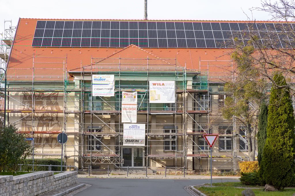 Die Schule in Tröglitz wird saniert