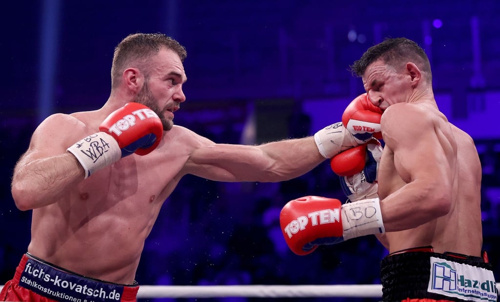 Dominic Bösel und Robin Krasniqi lieferten sich in Magdeburg einen hochspannenden Kampf.