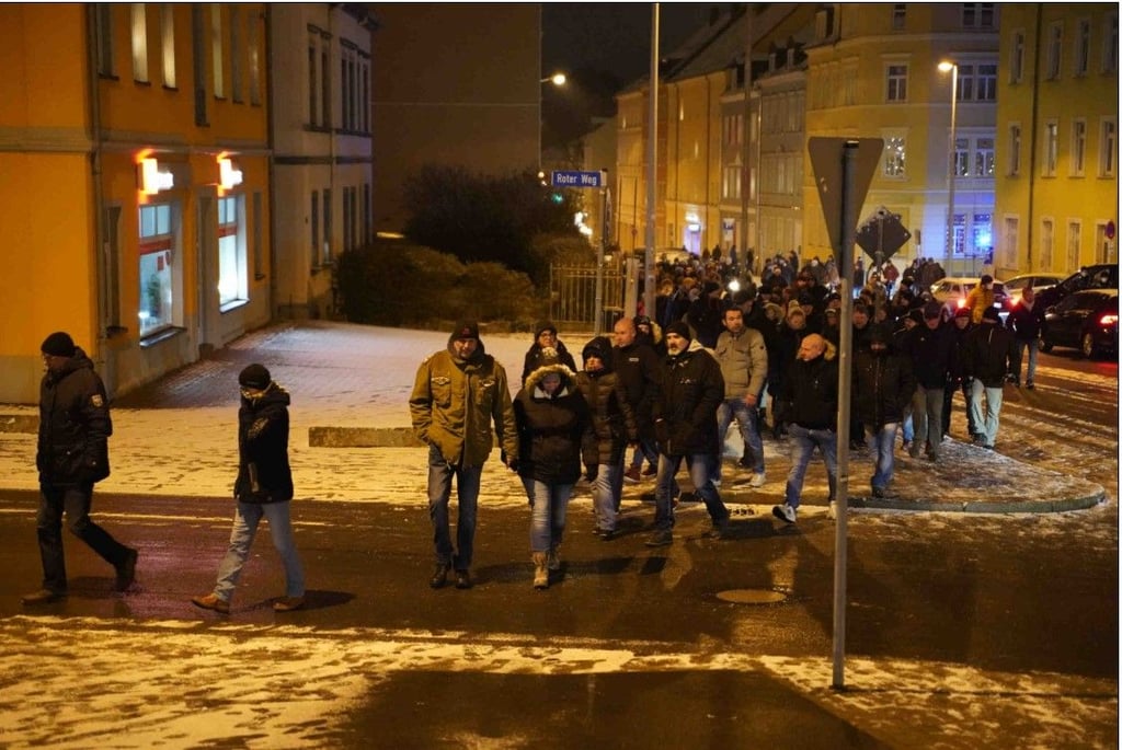 In mehreren sächsischen Städten wurde protestiert.