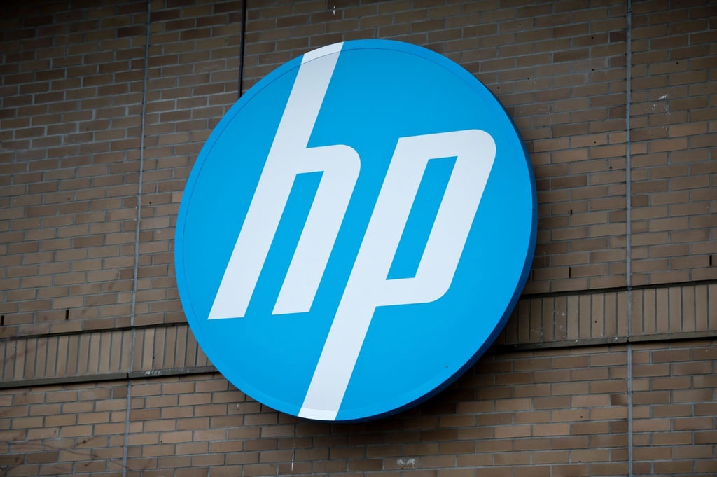 Das Logo der Computerfirma Hewlett-Packard ist an der Geschäftsstelle in Böblingen zu sehen.