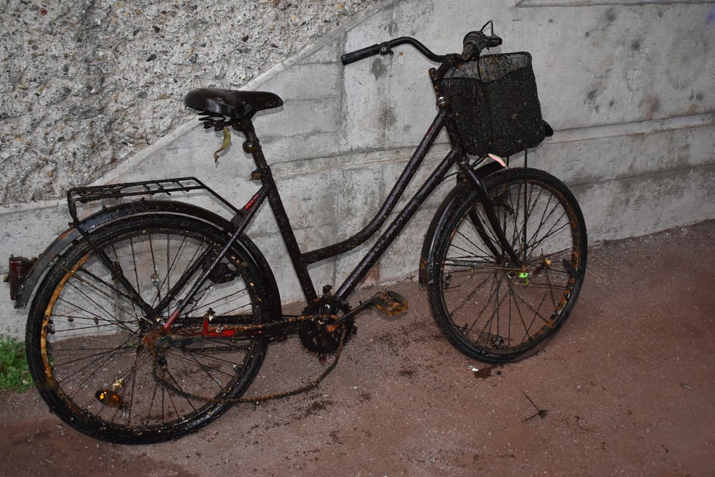 Dieses Fahrrad wurde unter anderem im Elbe/Havel-Kanal gefunden.