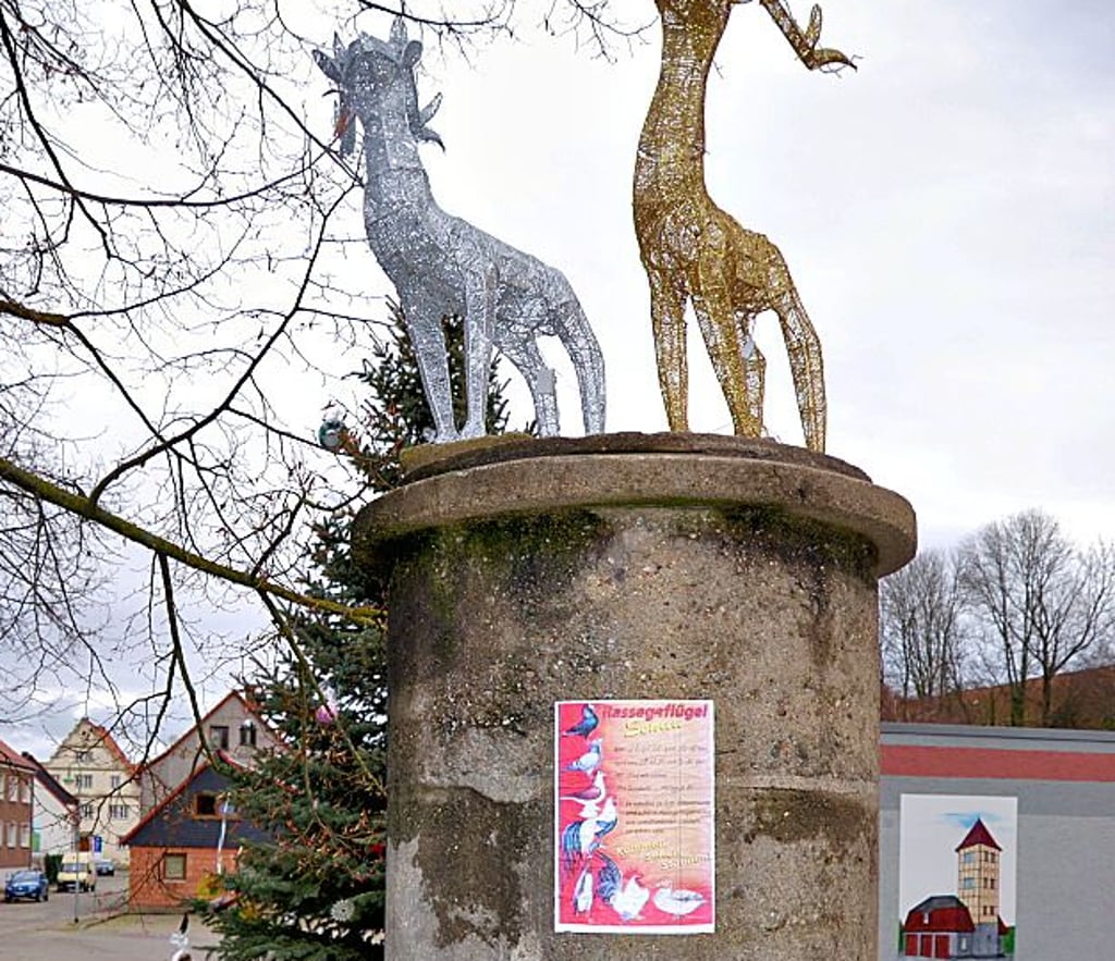 In Hadmersleben gibt es zwei dieser nicht unschönen Litfasssäulen. Die Sekundarschüler wollen sie neu gestalten.