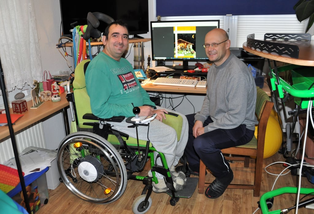 Begegnen sich auf Augenhöhe: Marco Groebe und Jens Kaufmann, der zum Assistenz-Team des Zerbsters gehört.
