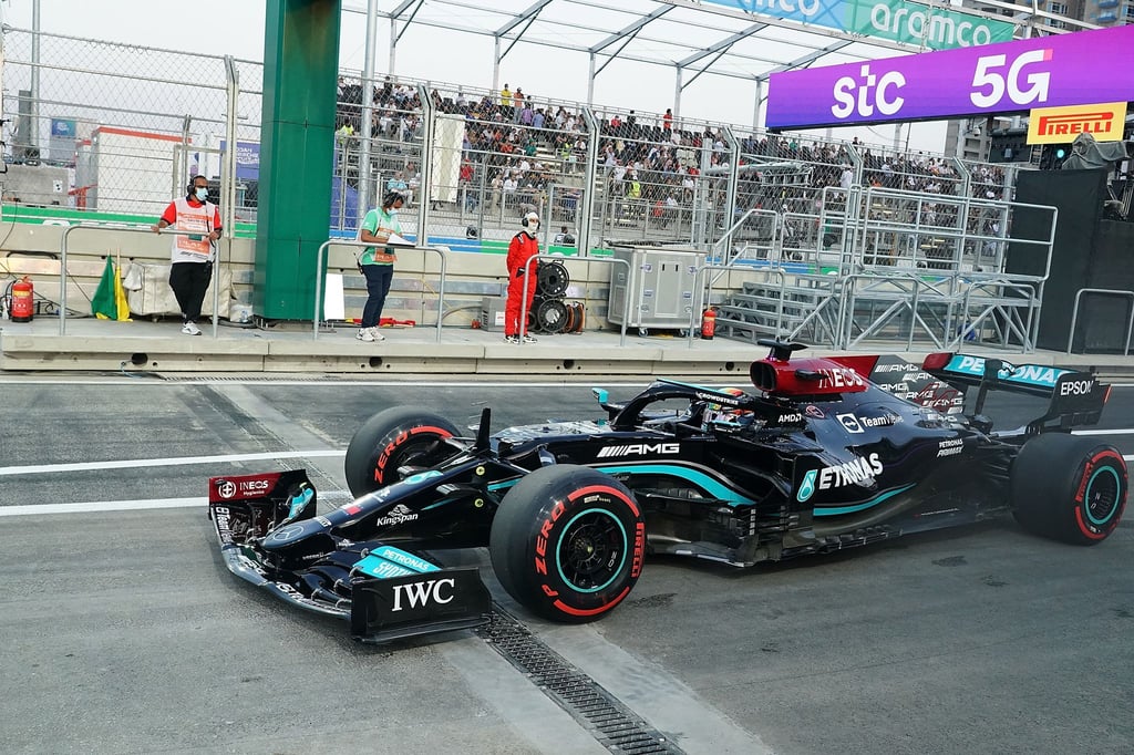 Fuhr Tagesbestzeit in Dschidda: Lewis Hamilton vom Team Mercedes.