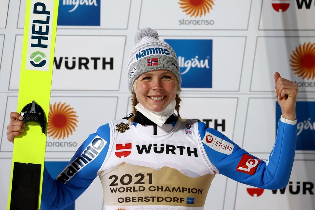 Verzichtet auf einen Start in Peking: Die norwegische Skispringerin Maren Lundby.