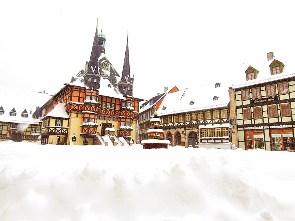 Februar 2021 - Wernigerode versinkt fast im Schnee.