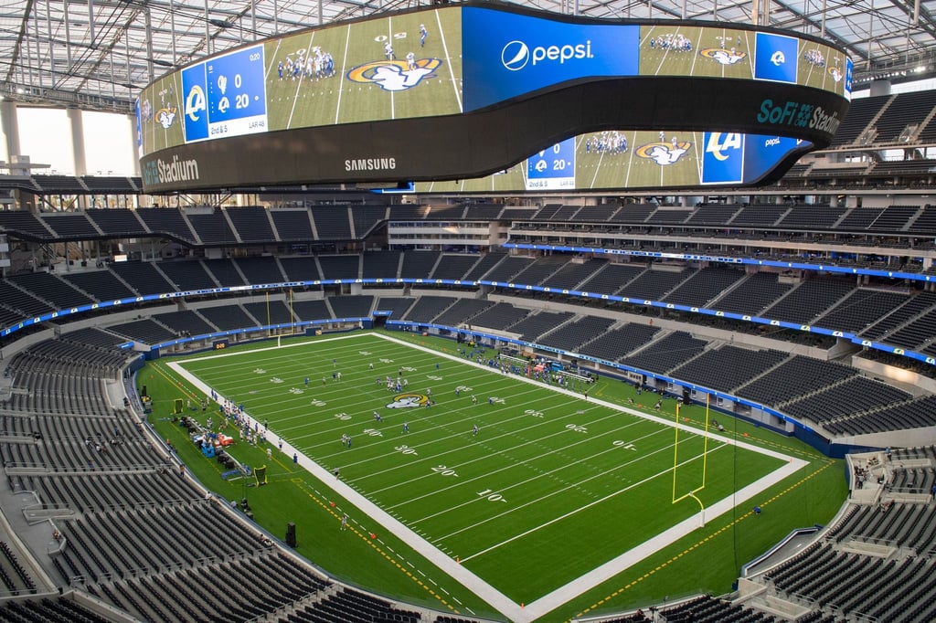 Das SoFi Stadium ist die Spielstätte, der 2016 nach Los Angeles gezogenen Rams.