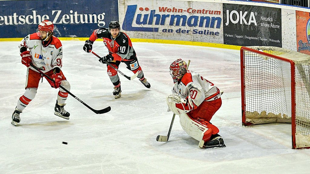 Philipp Halbauer (M.) überzeugte offensiv und defensiv. 