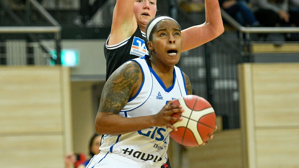 Jasmine Gill, hier im Spiel gegen Marburg, entpuppt sich auf Anhieb als Verstärkung für die Gisa Lions.