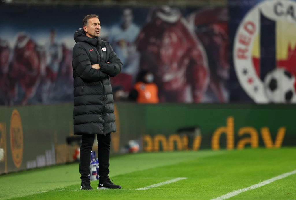 Hat eine ausgezeichnete Bilanz in der Königsklasse: Leipzigs Trainer Achim Beierlorzer.