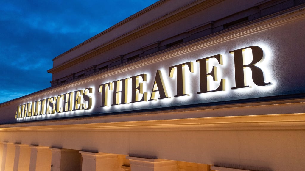 Blick auf das Anhaltische Theater.
