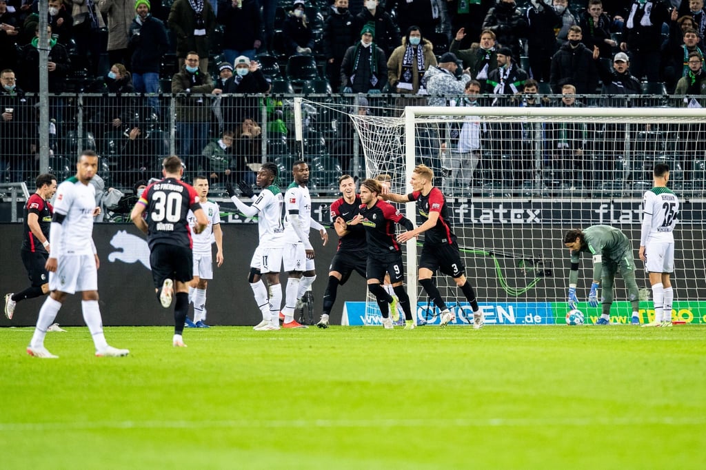 Freiburg lag in Mönchengladbach bereits nach 25 Minuten mit 5:0 vorn.