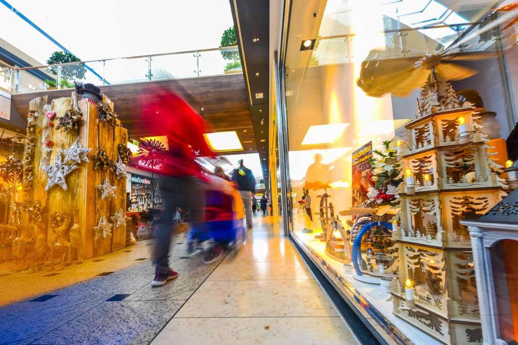 Im Günthersdorfer Einkaufszentrum Nova kann ohne jegliche Corona-Einschränkung geshoppt werden.