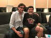 Diego Maradona mit Regisseur Asif Karpadia.