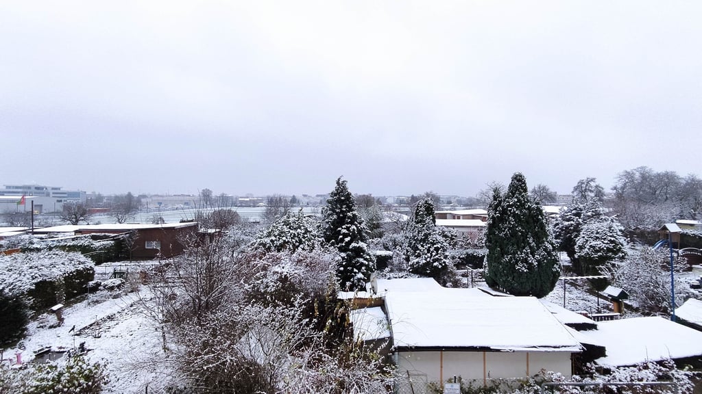 Winterlicher Schnappschuss vom Balkon aus