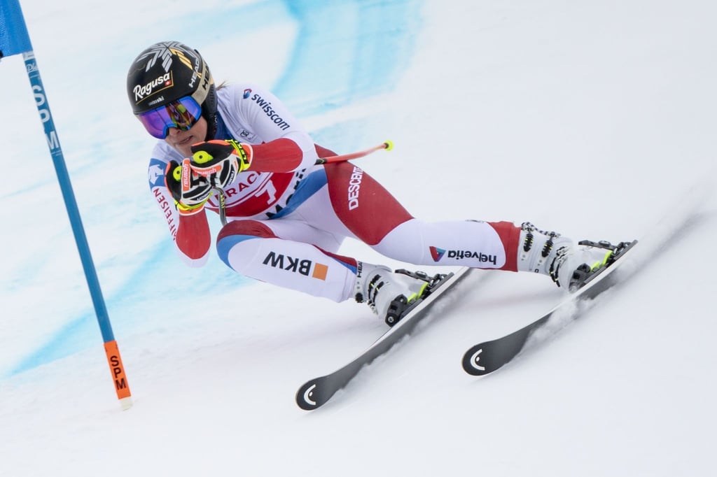 Lara Gut-Behrami gewann den ersten ihrer beiden Heim-Weltcups in St. Moritz.