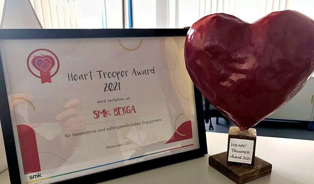 So sieht der Preis der „Heart Trooper aus.