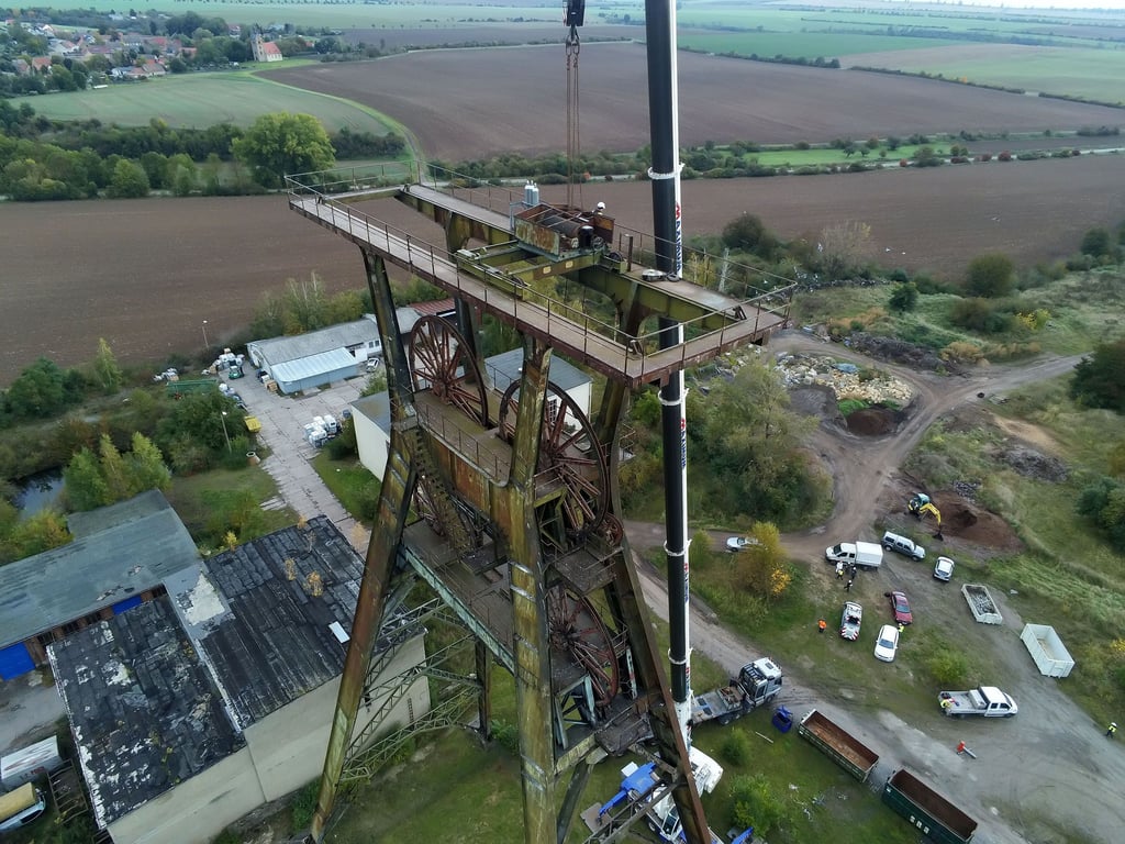 Auf dem Gelände der früheren Schachtanlage Nienstedt befindet sich heute ein Gewerbegebiet.