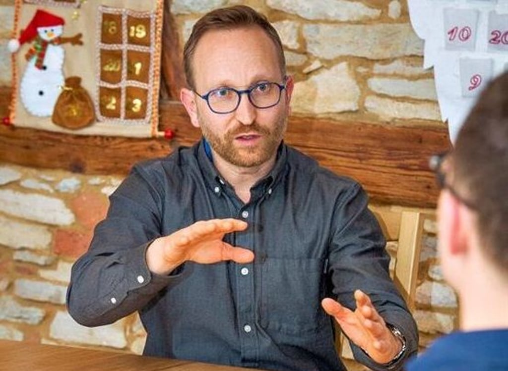 Befreundet, aber in der Pandemie oft auf unterschiedlichen Seiten: der Naumburger Unternehmer Matthias Bier (l.) und Redakteur Harald Boltze.