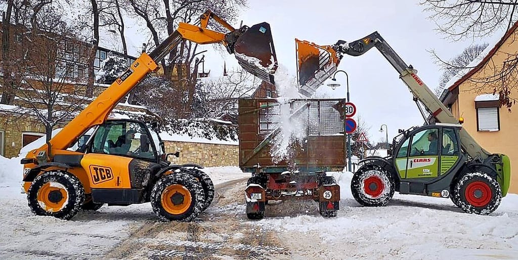 Im Februar kam der Schnee nach Ditfurt. Für alle Helfer gab es im September ein „Dankeschönfest“.