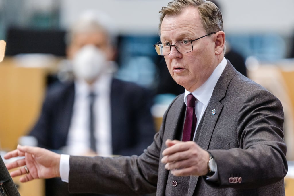 Bodo Ramelow (Linke) im Thüringer Landtag