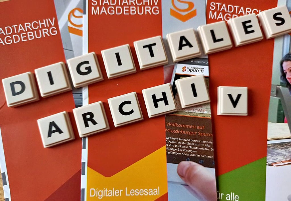 Im Magdeburger Stadtarchiv ist das erste Digitale Magazin in Betrieb genommen worden.