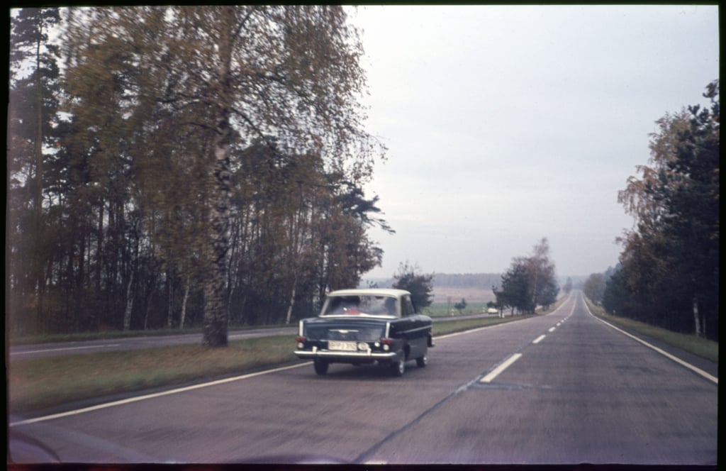 Ruhige Fahrt auf der Transitstrecke nach Berlin 1964