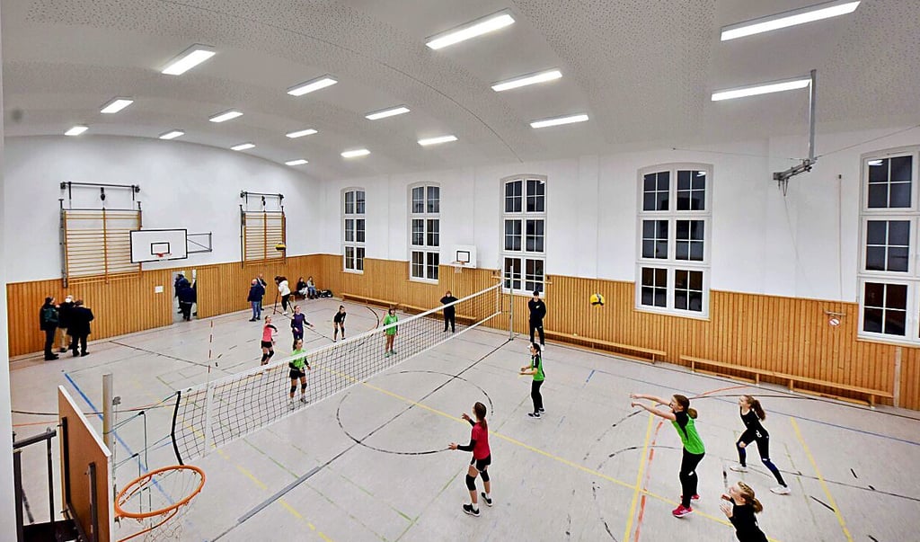 Schon wieder in Benutzung durch die jungen Volleyballerinnen