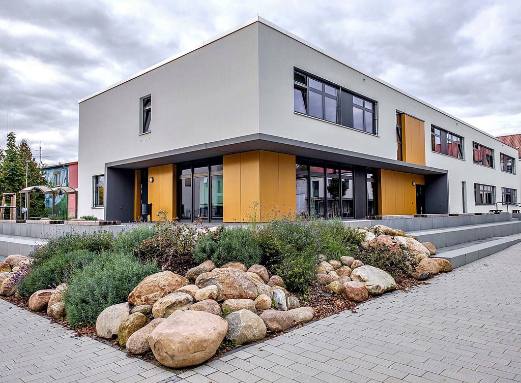 Schicke Schule: das Paul-Gerhardt-Gymnasium in Gräfenhainichen