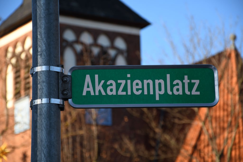 Der neu benannte Akazienplatz in Magdeburg-Rothensee.