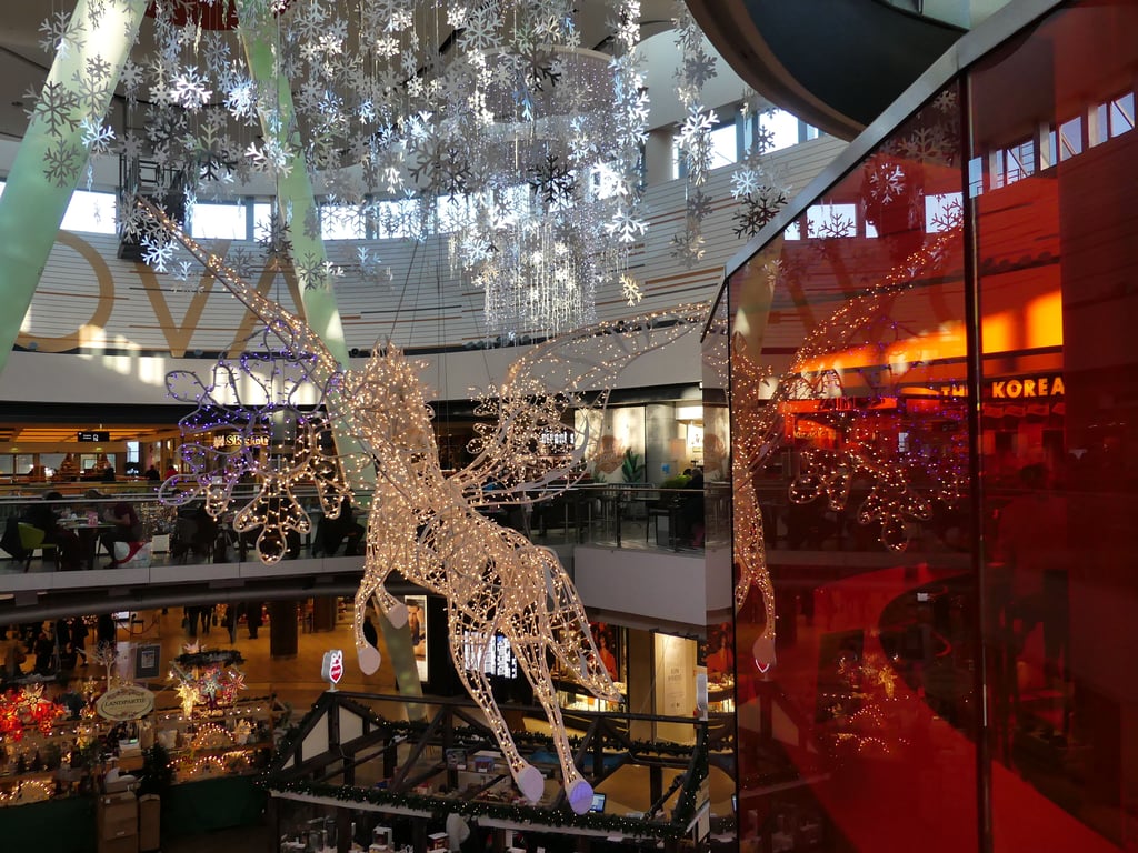 Weihnachtsbeleuchtung im Nova Günthersdorf.