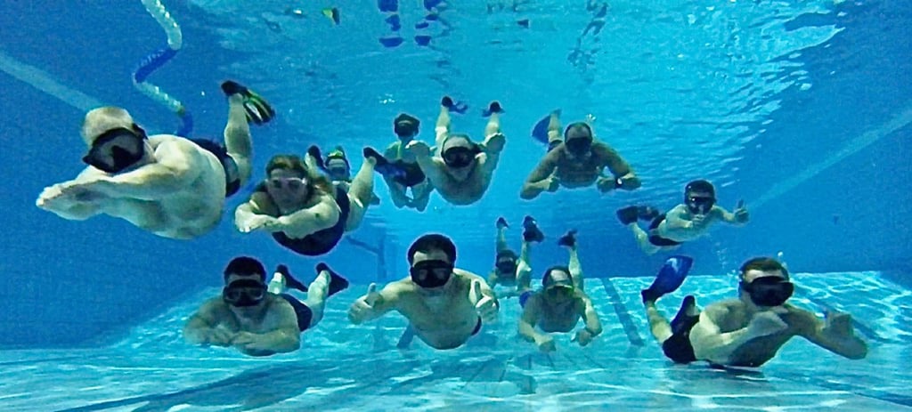 Im Klubhausbad in Hettstedt trainieren die Mitglieder des Tauchclubs Atlantis Hettstedt 2x pro Woche.