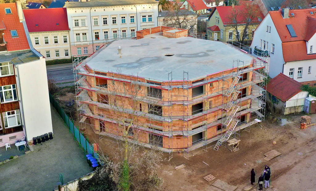 Das stationäre Hospiz entsteht in der Halleschen Straße. Zum benachbarten Heilig-Geist-Stift wird es eine Verbindung geben.