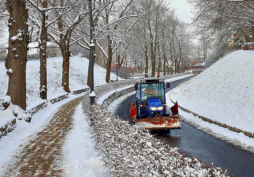 Warnweste Winterdienst Bauhof Kommune Winter Stadt Schnee Weste  Schneeräumen