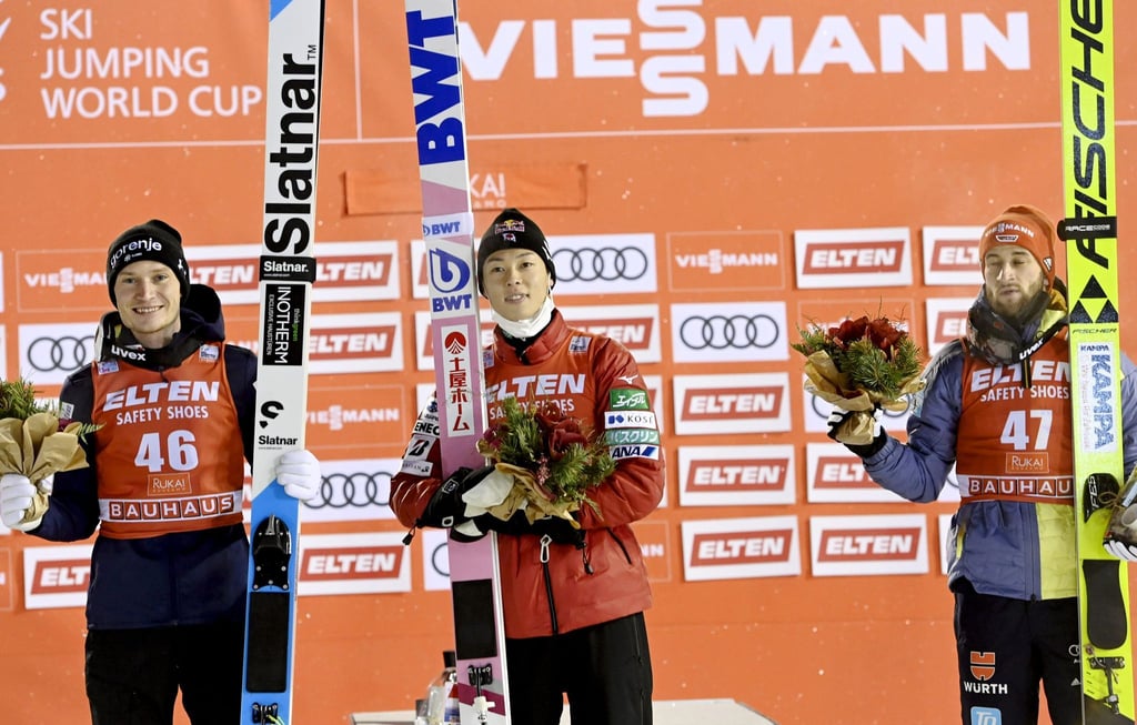 Verpasst den Abschlusswettbewerb beim Weltcup in Finnland: Der Japaner Ryoyu Kobayashi.