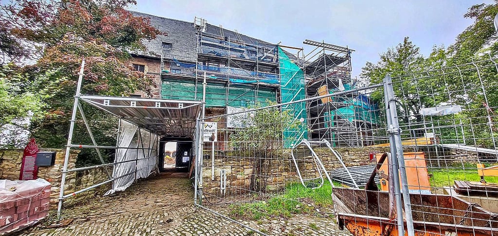 Schloss Allstedt ist seit Monaten eine Baustelle.