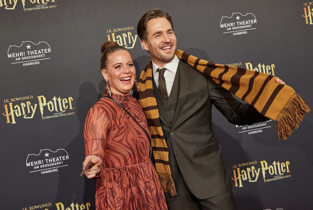 Sänger Alexander Klaws seine Frau Nadja bei der Premiere in Hamburg.