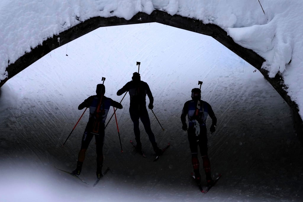 Die Staffel der deutschen Biathlon-Männer wurde in Hochfilzen wieder nur Vierter.
