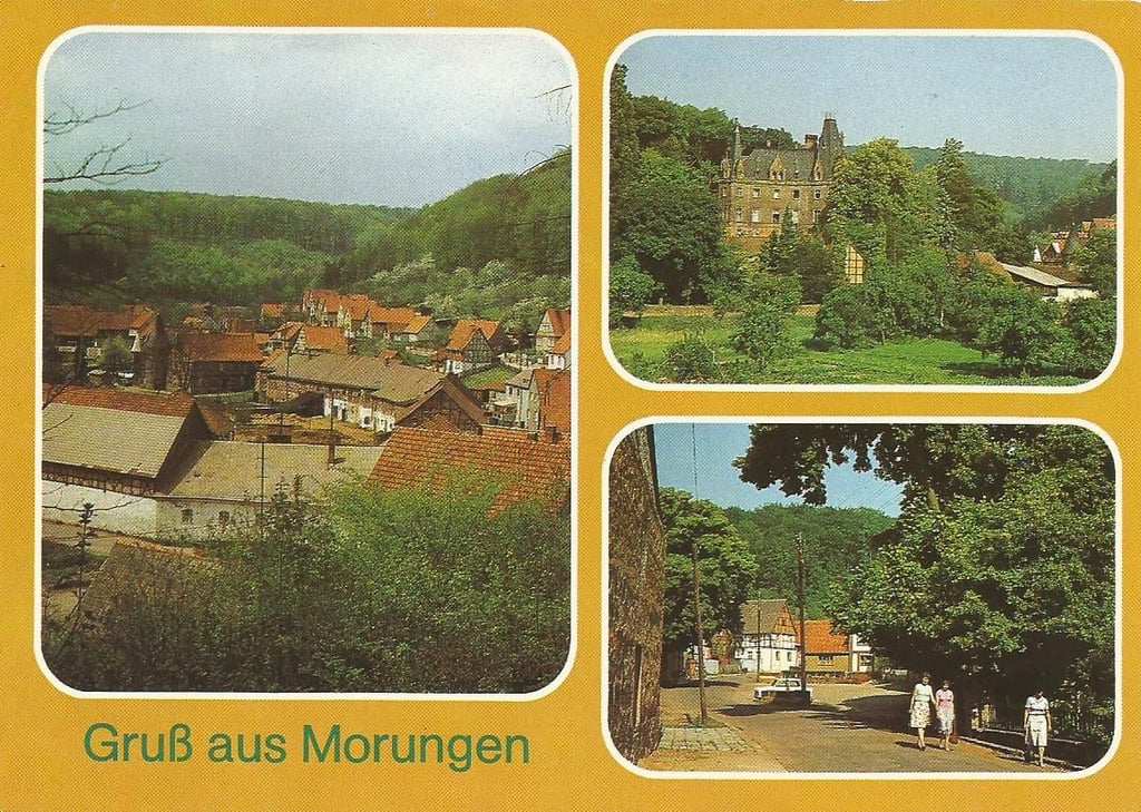 Ein bunter Gruß aus Morungen. Diese Karte stammt aus DDR-Zeiten.