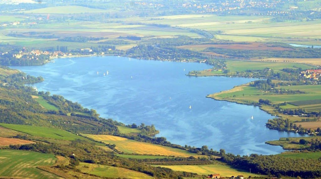 Der Süße See bei Seeburg im Mansfelder Land. Archäologen haben den kompletten Grund des Sees in 3D kartiert.