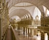 Die prachtvolle Bibliothek des Palacio Nacional de Mafra in Portugal. 